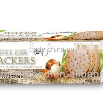 PEPPITO 125G Water Crackers(onion fla)/ cheap healthy biscuits