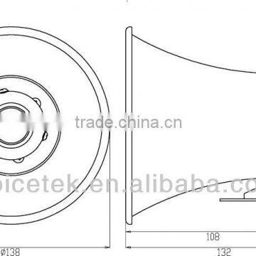 RAH-5K Aluminum Body Audio Amplifier Speaker photo-2