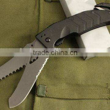 OEM 5Cr13 stainless steel Titanium coating blade folding knife