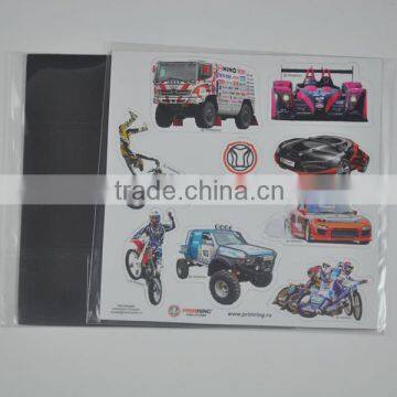 new arrival new style car shape paper printed laminated fridge magnetic puzzle