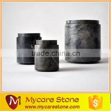 China Black marquina marble polished canister set of 3