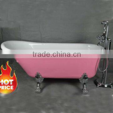 2013 Hot Luxurious Slipper Bathtub With Sliver Floor Faucet