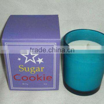 Home Fragrance Scented Soy Candle in glass jar with box