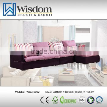 Furniture High Quality Black Fabric Cheap Hotel Furniture Sofa