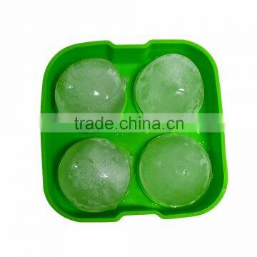 BPA free Amazon hot selling ice Ball 4 capacity Mold Silicone Ice ball