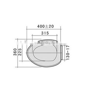 Open Front Toilet Seat For Disable People PP Soft Close photo-4