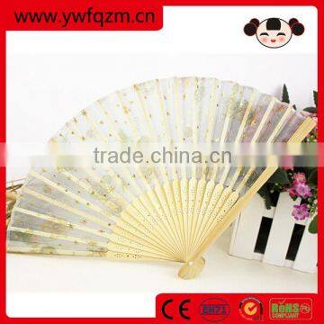 2016 women chiffon hand fan