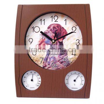 Dog sounds Clock Weather Station Wall Clock With Temperature YZ-8961