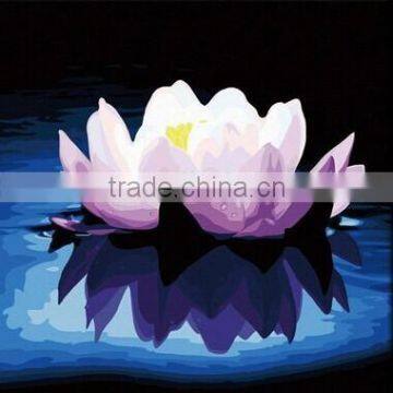 Acrylic Lotus Flower Painting,wall Art Flower Acrylic Painting photo-2