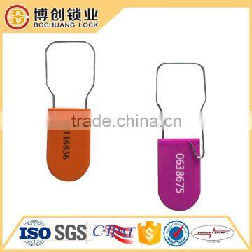 Thin type brass padlocks seal / padlock seals for tote boxes