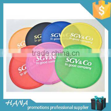 Colorful Promotional Round Folding Fan Custom Frisbee Fan photo-3
