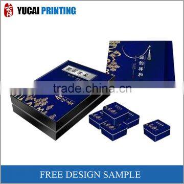 Customizable gift box Fashion Blue tea Box packaging box