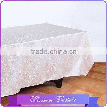 100%Polyester Scroll Pattern Jacquard Table Cloth