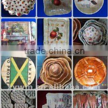 Decorative bamboo dessert plates jane@smxingyuan.com