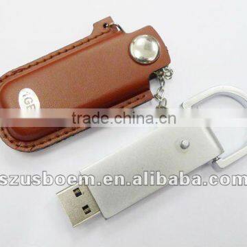 Promotional Gift Leather Usb drive