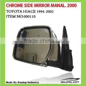 Toyota Hiace 2000 Side mirror chrome #000110 for hiace jinbei parts kdh 100 side mirror