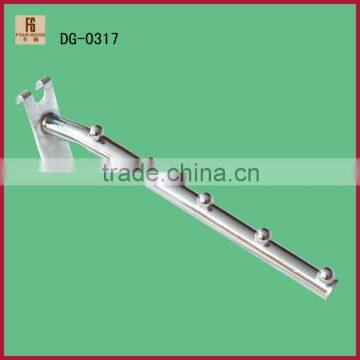 Chrome plating slatwall spinner wire hook