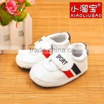 Wholesale Leather Baby 2016 Popular wholesale PU and moccasin leather baby shoe