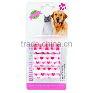 China pink rolled wholesale poop bag for pets