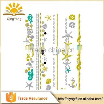 Metallic Flash Jewelry Body Temporary Sticker of Transfer Tattoo photo-3