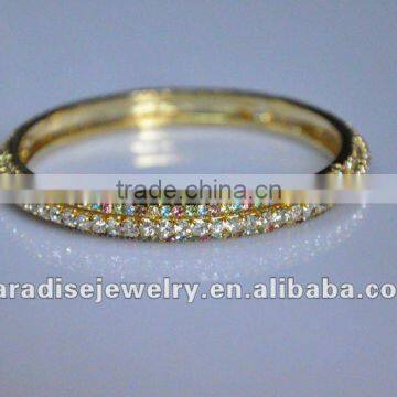 Gold-plating design crystal bracelet and bangles-BR-11034