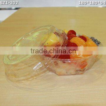 plastic disposable bowl food grade disposable plastic salad bowl with lid