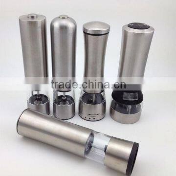 classical stainless steel electric pepper grinder