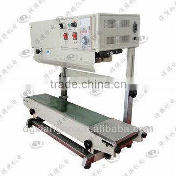 FR-900V high quality speed Continuous PP/PVC plastic bags sealing machine