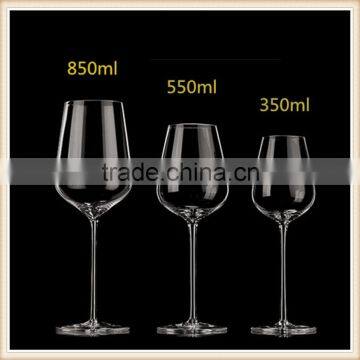 Lead Free Crystal Clear Stemware red wine Glass