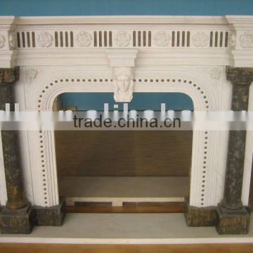 Indoor decoration marble fireplace mantel