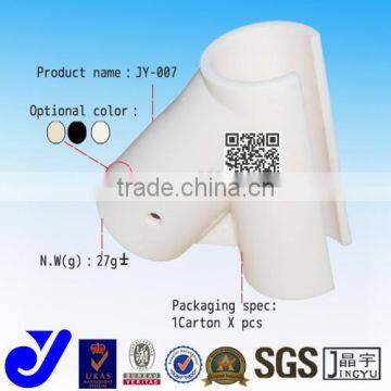 JY-A007| 45 degree two ways plastic joint for lean tubes|ABS material detachable plastic corner joint for creform pipe