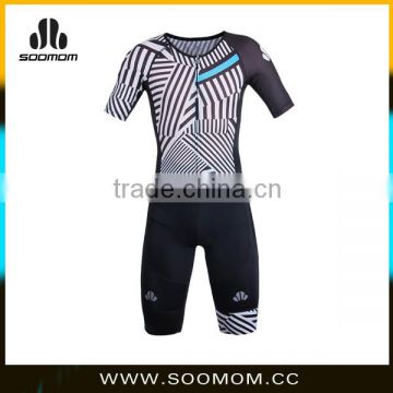 2016 New Men's Breathable & quick dry 3D cut super fit custom made Long Sleeve Skinsuit Cycling Kit