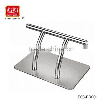 Stainless steel footrest for hair salon barber chair. Hairdressing Chair Footrest