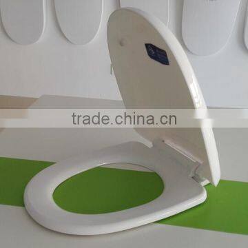 White Color Plastic Slow Down Flower Printed Toilet Seat