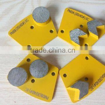 Arrow segment grinding pad