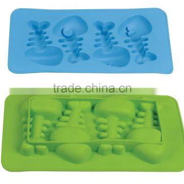 2016 High Quality Mini Fishbone Shape Silicone Ice Cube Tray Made In China