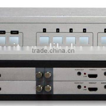 Programmable Central Controller 4x4 Full Seamless Multi-format Matrix Switcher AV Remote Control photo-3