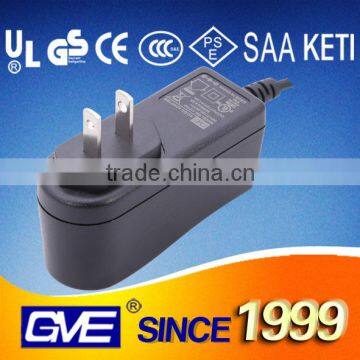 50~60Hz 100-240Vac UL rated 12V 1A Power Adapter 12W with Magenetic ring