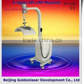 2013 laser tattoo removal slimming machine cavitation E-light+IPL+RF machine portable galvanic beauty machine