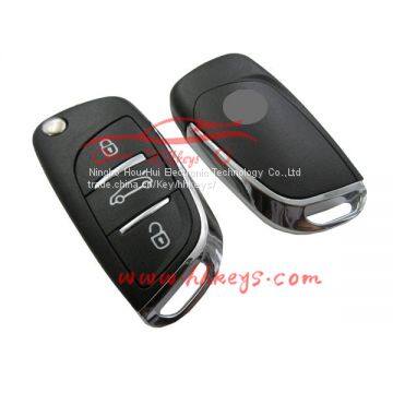 3 Button with logo for Citroen flip key cover 307 Blade