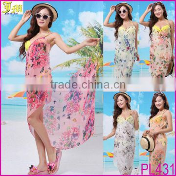 Sexy Butterfly Chiffon Woman Wrap Front Cover Up Beach Dress Towel Shawl Swimwear