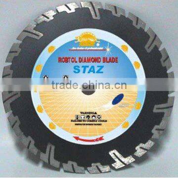 Deep teeth segmented diamond blade for Long life chipping-free cutting marble--STAZ