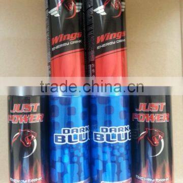 ENERGY DRINK DARK BLUE TIN CANNED