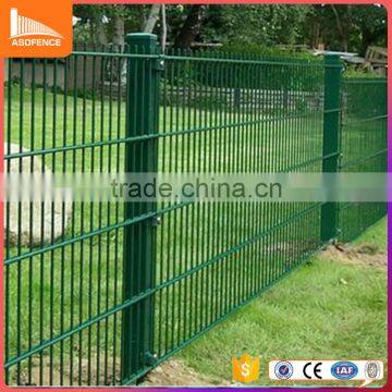 powder painted 868 fence/hanqing double wire fence with metal clips