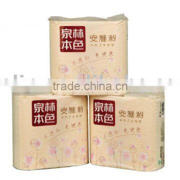 Natural Unbleached Coreless Roll Toilet Tissue