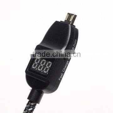 JL-089DB Yiwu Jiju Black Micro Led USB Cable