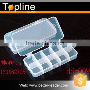 HS009 clear plastic fishing box with compartment