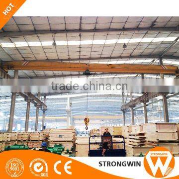 top running rail mounted double girder overhead hoist crane manufacturers in china