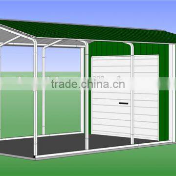 Steel Frame Steel Carport With Storage Room Building photo-3