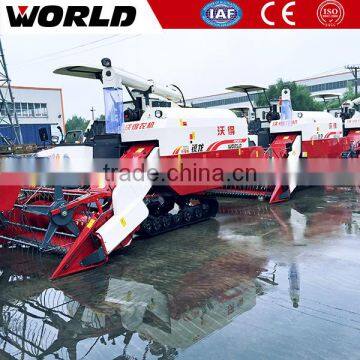 full feed combine Mini rice harvester with Rubber track